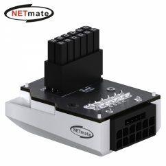강원전자 넷메이트 450W 12VHPWR 변환 어댑터 (화이트/RVS 90도) [EZDIY-FAB] NM-DPI18922