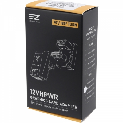 강원전자 넷메이트 450W 12VHPWR 변환 어댑터 (화이트/RVS 90도) [EZDIY-FAB] NM-DPI18922
