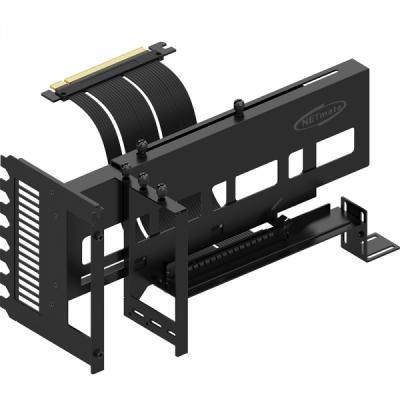 강원전자 넷메이트 PCI-E 4.0 라이저 케이블 지지대 키트 (블랙) [EZDIY-FAB] NM-HPI333