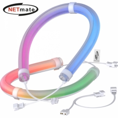 강원전자 넷메이트 수냉쿨러용 ARGB 튜브 커버 330mm(2PACK) [EZDIY-FAB] NM-DPI1293