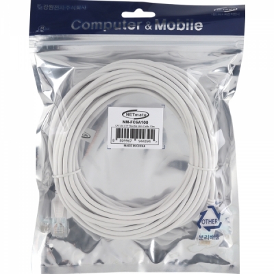 강원전자 넷메이트 CAT.6A UTP Flexible Slim 랜 케이블 10m NM-FC6A100