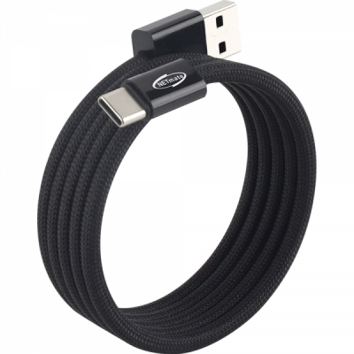 강원전자 넷메이트 USB2.0 마그네틱 AM-CM 케이블 1m (블랙) NM-UCA2151BM