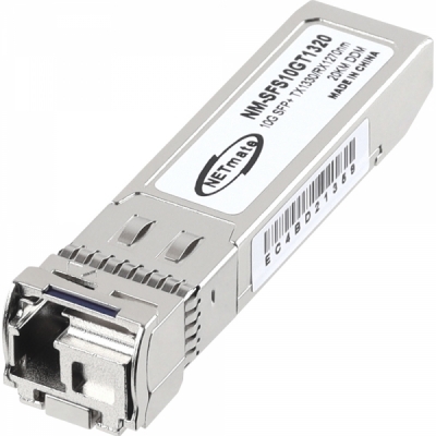 강원전자 넷메이트 10G 싱글모드 SFP+ BiDi 광 모듈(TX1330nm/RX1270nm/20km) NM-SFS10GT1320