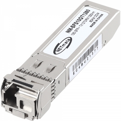 강원전자 넷메이트 10G 싱글모드 SFP+ BiDi 광 모듈(TX1270nm/RX1330nm/60km) NM-SFS10GT1260