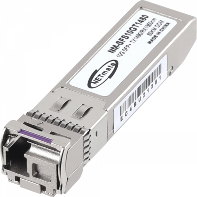 강원전자 넷메이트 10G 싱글모드 SFP+ BiDi 광 모듈(TX1490nm/RX1550nm/80km) NM-SFS10GT1480