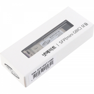 강원전자 넷메이트 10G 싱글모드 SFP+ BiDi 광 모듈(TX1490nm/RX1550nm/80km) NM-SFS10GT1480