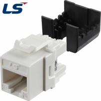 LS전선 CAT.6A UTP 키스톤잭 (화이트) LS-MJ-UC6A-WH-ERI