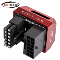 강원전자 넷메이트 600W 12V-2x6 변환 어댑터 (알루미늄 레드/STD 180도) [EZDIY-FAB] NM-DPI18936