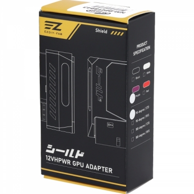 강원전자 넷메이트 600W 12V-2x6 변환 어댑터 (알루미늄 퍼플/STD 90도) [EZDIY-FAB] NM-DPI18943