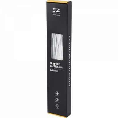 강원전자 넷메이트 PSU 연장 16AWG 슬리빙 케이블 세트 (화이트 4종) [EZDIY-FAB] NM-DPI227