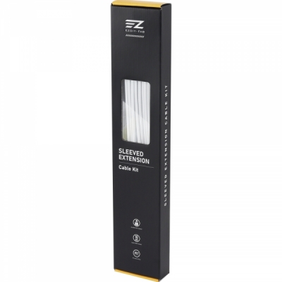 강원전자 넷메이트 PSU 연장 16AWG 슬리빙 케이블 세트 (올화이트 4종) [EZDIY-FAB] NM-DPI2271