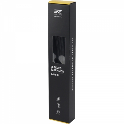 강원전자 넷메이트 PSU 연장 16AWG 슬리빙 케이블 세트 (블랙 6종) [EZDIY-FAB] NM-DPI2282