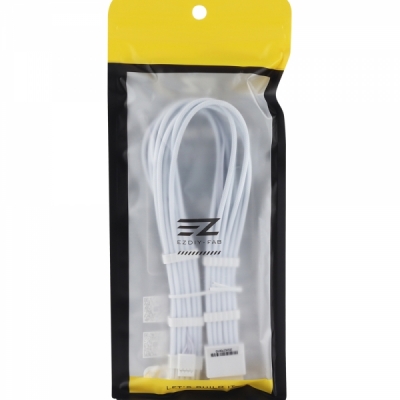 강원전자 넷메이트 PCI-E 5.0 12VHPWR 연장 슬리빙 케이블 세트 (올화이트) [EZDIY-FAB] NM-DPR1799