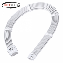 강원전자 넷메이트 PCI-E 5.0 12VHPWR 연장 슬리빙 케이블 세트 (올화이트) [EZDIY-FAB] NM-DPR1799