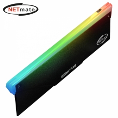 강원전자 넷메이트 ARGB 알루미늄 메모리 방열판 (블랙/단품) [EZDIY-FAB] NM-DPI0618