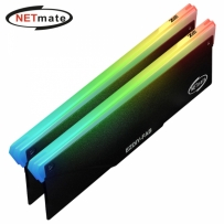 강원전자 넷메이트 ARGB 알루미늄 메모리 방열판 (블랙/2PACK) [EZDIY-FAB] NM-DPI06181