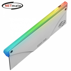 강원전자 넷메이트 ARGB 알루미늄 메모리 방열판 (화이트/단품) [EZDIY-FAB] NM-DPI06182