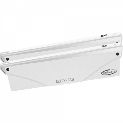 강원전자 넷메이트 ARGB 알루미늄 메모리 방열판 (화이트/2PACK) [EZDIY-FAB] NM-DPI06183