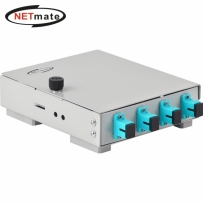 강원전자 넷메이트 4포트 미니 광분배함(OM3 SC 어댑터 포함) NM-FDWS04M3