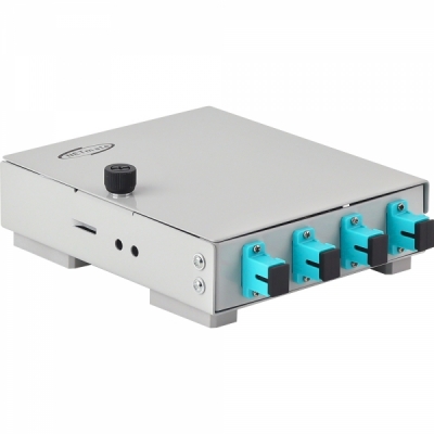 강원전자 넷메이트 4포트 미니 광분배함(OM3 SC 어댑터 포함) NM-FDWS04M3