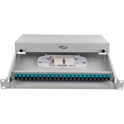 강원전자 넷메이트 24포트 1U 랙 타입 광분배함(OM3 SC 어댑터 포함) NM-FDRS24M3