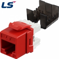 LS전선 CAT.6 UTP 키스톤잭 (레드) LS-MJ-UC6-RD-ERI