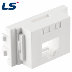 LS전선 월 플레이트용 대각 가이드 하우징 (VOICE/TEL) LS-FP-WPB-V-WH