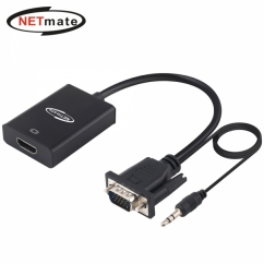 강원전자 넷메이트 VGA(RGB) + Stereo to HDMI 컨버터 NM-VH015