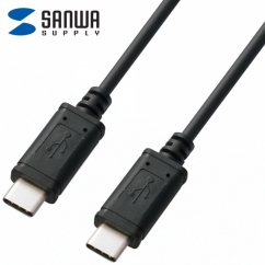 강원전자 산와서플라이 USB C타입 3A 60W 고속충전 케이블 1m KU-CC10