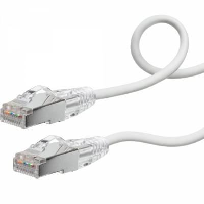 강원전자 산와서플라이 CAT.7 SSTP Flexible Slim 랜 케이블 1m (화이트) KB-SL7YS-01W