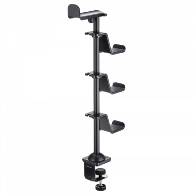 강원전자 산와서플라이 게임 & 헤드폰 탁상용 스탠드 (블랙) JY-STN2BK