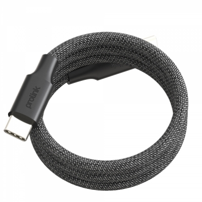 프로링크 USB2.0 마그네틱 C타입 240W 고속충전 패브릭 케이블 1.2m PLT493M-0120