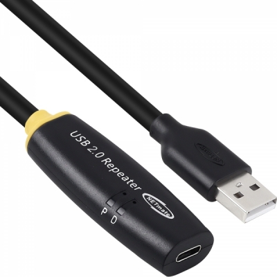 강원전자 넷메이트 USB2.0 AM-CF 연장 리피터 15m CBL-203AMCF-15P