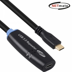 강원전자 넷메이트 USB3.0 C타입 연장 리피터 5m CBL-302CMCF-5P
