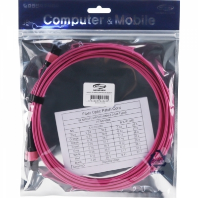 강원전자 넷메이트 OM4 8C MPO 광점퍼코드 5m NM-MP4805