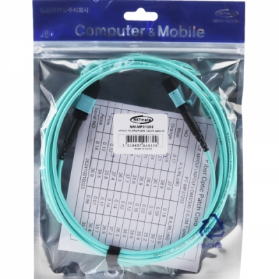 강원전자 넷메이트 OM3 12C MPO 광점퍼코드 2m NM-MP31202