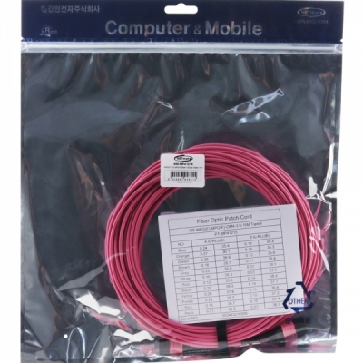 강원전자 넷메이트 OM4 12C MPO 광점퍼코드 15m NM-MP41215