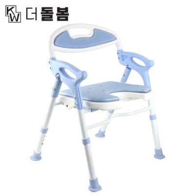 강원전자 더돌봄 접이식 목욕의자 (스카이블루) DB-B2009