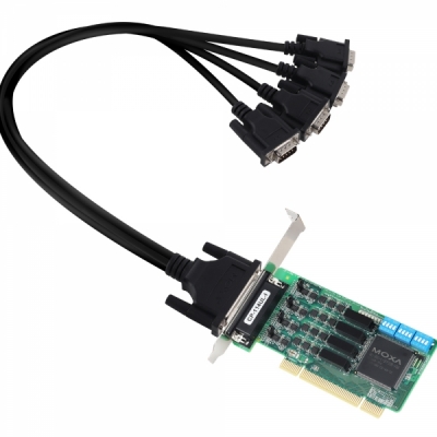 MOXA PCI 4포트 RS232/422/485 아이솔레이션 시리얼카드(슬림PC겸용) CP-114UL-I-DB9M