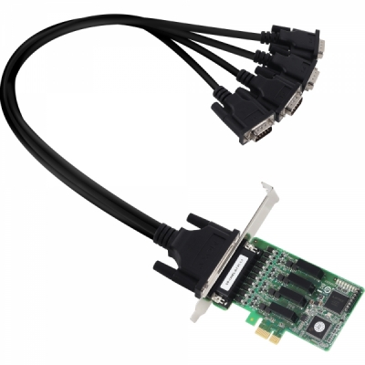 MOXA PCI Express 4포트 RS422/485 아이솔레이션 시리얼카드(슬림PC겸용) CP-134EL-A-I-DB9M
