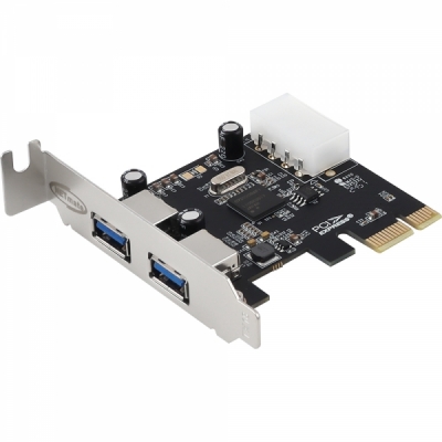 강원전자 넷메이트 USB3.0 2포트 PCI Express 카드(슬림PC겸용) NM-PU32