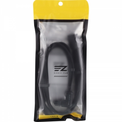 강원전자 넷메이트 600W 12V-2x6 연장 케이블 (블랙/STD 90도) [EZDIY-FAB] NM-DPR230