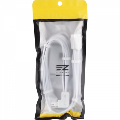 강원전자 넷메이트 600W 12V-2x6 연장 케이블 (화이트/STD 90도) [EZDIY-FAB] NM-DPR2305