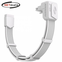 강원전자 넷메이트 600W 12V-2x6 연장 케이블 (화이트/RVS 90도) [EZDIY-FAB] NM-DPR23011