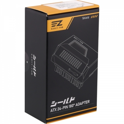 강원전자 넷메이트 메인보드 ATX 24핀 ARGB 어댑터 (블랙/180도) [EZDIY-FAB] NM-DPI231