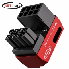 강원전자 넷메이트 PCI-E 8핀 변환 어댑터 (레드/RVS 180도/단품) [EZDIY-FAB] NM-DPI22617