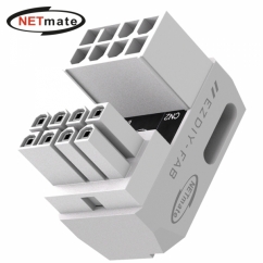 강원전자 넷메이트 PCI-E 8핀 변환 어댑터 (화이트/STD 180도/단품) [EZDIY-FAB] NM-DPI2264