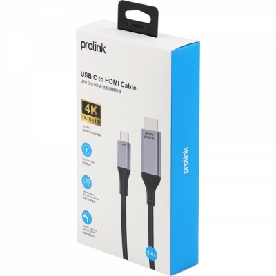 프로링크 USB Type C to 4K 60Hz HDMI 컨버터 2m PF307WG-0200