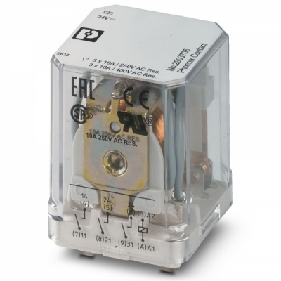 피닉스컨택트 REL-PR3- 24DC/3X1 단일 릴레이 2903706