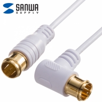 강원전자 산와서플라이 TV 안테나 슬림 케이블 10m KM-AT26-100W